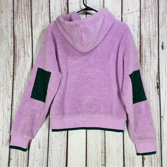 Champion Hoodie Womens Size Small Purple Green  Sherpa Half Zip UO Exclusive - Picture 2 of 10